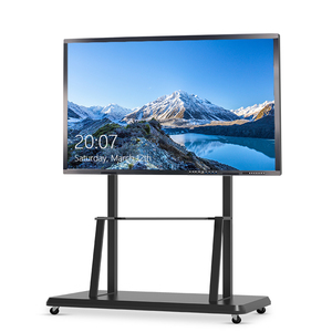 43-98 Inch Interactive Whiteboard Mobile <b>Stand</b> with 20-Point Infrared Touch Aluminum Alloy Frame for School Education - Product Image 1