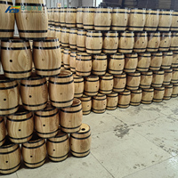 Distributeur de boissons durable de 5 litres en fût de chêne vieilli pour whisky, bière, jus et liqueurs – Idéal pour les fêtes