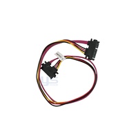 Cable de Alimentación y Datos SATA de Aluminio Personalizado, Conector SATA Dual de 15 Pines, Cable de Extensión para Disco Duro de Motocicleta y Automóvil