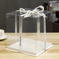 Folding Cake Box Folding Paper Packaging Cake Box Wholesales Price Cardboard Boxes for 8 Inch Cake Packaging
