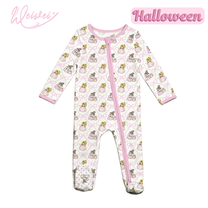 WEIWEI Bebek Tulum Kıyafetleri Bambu Bebek Kıyafetleri OEKO-Tex Bebek Tulumu Bambu Bebek Bambu Kıyafetleri Bambu Fermuarlı Pijamalar - Product Image 1