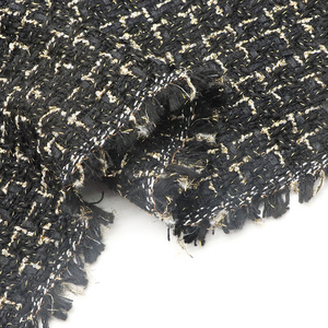 Bán Buôn Đầy Màu Sắc Kim Loại <span class=keywords><strong>Polyester</strong></span> Stretchy Sọc Kiểm Tra Dệt Len Sợi Nhuộm Tweed Vải Cho Áo Khoác Mùa Đông Suiting - Product Image 3