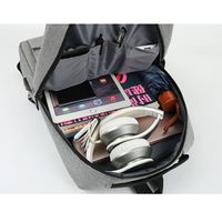 Sac à dos pour ordinateur portable tendance et imperméable, antivol, pour hommes et femmes, avec logo personnalisé, USB, sac d'école