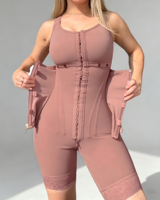 Fajas Bodysuit avec fermeture éclair à l'entrejambe, gaine sculptante, rehausseur de fesses, gaine amincissante intégrale, vêtement de compression post-chirurgical