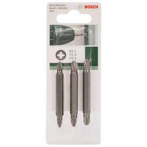 BOSCH - 2609255962 Juego de cuchillas dobles, (3 uds.) -INSERTOS EAN 3165140390316 PARA PUNTAS DE ATORNILLADO - Product Image 2