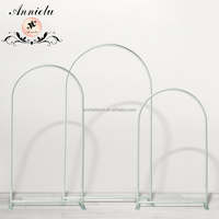 Support de toile de fond ANNIELU stable en 3 parties en forme de U, multi-tailles, pour mariages, fêtes, événements et décorations d'anniversaire