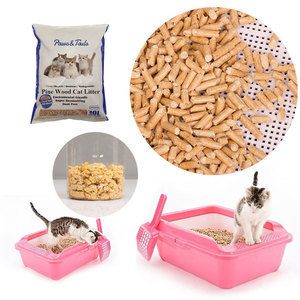 Arena para Gatos Ecológica, Libre de Polvo, de Pellets de Madera de Pino Aglomerantes de 6 mm - Product Image 1