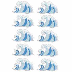 Patch brodé thermocollant à motifs ondulés variés pour la décoration de vêtements, chapeaux et sacs - Product Image 4