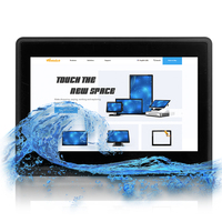 Ip65 impermeable 7 10,1 10,4 12,1 15 17 19 21,5 22 pulgadas marco abierto Led Lcd pantalla táctil Monitor para Industrial