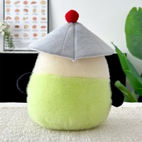 Offre Spéciale : Peluche Douce et Moelleuse en Forme de Chignon de Guerrier Kung Fu, Mignonne et Kawaii, Idéale comme Cadeau d'Anniversaire