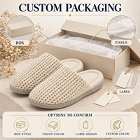 Chaussons d'intérieur neutres en peluche sherpa, ergonomiques, en mousse à mémoire de forme, pour le dropshipping et l'approvisionnement de marques de boutiques