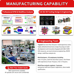 Topwell Produttore di Stampi per Iniezione Plastica per Alloggiamenti di Allarmi in Materiale PC V0, Fabbricante di Stampi Personalizzati in Cina - Product Image 2