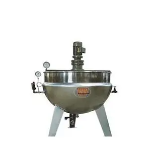 Food Double Jacket Cooking Pot Vacuum Jacket Spherical Mixing Kettle