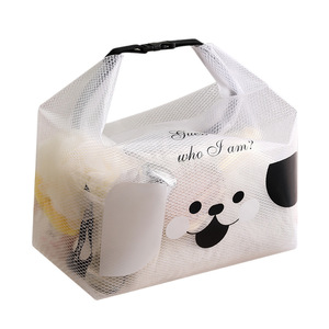 Waterproof Cosmetic Toiletry Bag Rectangle Portable Travel Storage With Dog Design For Trip Use - Product Image 1