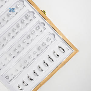 Venda quente Carat Peso Tamanho Display Tool 5A Zircão Material Tente Diamantes Diferentes Diamante Tamanho Comparação Ferramenta - Product Image 6