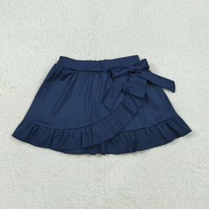 Jupe-short décontractée d'été pour bébés filles, 3 couleurs unies, à volants, taille élastique, coupe trapèze, tenue de yoga, 0-16 ans - Product Image 3