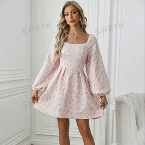 Độc đáo và đặc biệt 3D mô hình chiều thiết kế kết cấu nâng cao & chi tiết Emboss dệt Jacquard để làm fashional Dresses - Product Image 1