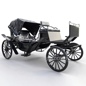 Calèche électrique personnalisée pour événements spéciaux, limousine de tourisme, calèche vintage blanche - Product Image 3