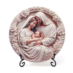 Sculpture en résine 3D Art Déco écologique religieuse catholique, Ornement <span class=keywords><strong>Jésus</strong></span> Vierge Marie, Décoration <span class=keywords><strong>de</strong></span> culte domestique <span class=keywords><strong>de</strong></span> Noël - Product Image 6