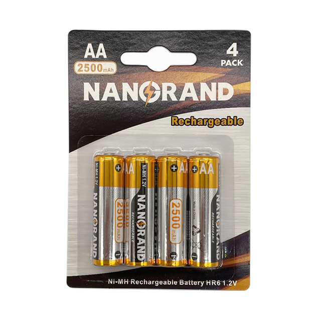 China Manufacturer Aa HR6 Aaa HR03 1.2V Battery Pack Dry Ni-mh Rechargeable Batteries Battery