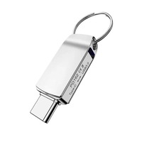 Clé USB 3.0 Type-C en métal compatible mobile 128 Go Nouvelle 8 Go pour transfert de données Android et PC