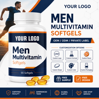 Gélules multivitaminées pour hommes, gélules pour l'énergie quotidienne, gélules avec des nutriments essentiels de qualité supérieure pour le bien-être masculin, gélules pour hommes