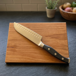 Tabla de cortar de madera natural con resina, accesorio de cocina para cortar y servir verduras, frutas, pan y carne, y para la preparación de comidas. - Product Image 3