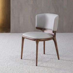Sillas de Comedor de Madera de Fresno Nórdico, Tapizadas en <span class=keywords><strong>Cuero</strong></span> de Lujo, para Salas de Estar, Hoteles, Apartamentos, Comedores, Cocina, Restaurante - Product Image 1