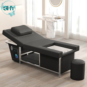 Cama <span class=keywords><strong>de</strong></span> lavado <span class=keywords><strong>de</strong></span> cabello tailandesa para barbería y salón <span class=keywords><strong>de</strong></span> belleza, con terapia integrada para la cabeza, tazón para pedicura, <span class=keywords><strong>spa</strong></span> para pies y <span class=keywords><strong>masaje</strong></span> - Product Image 6