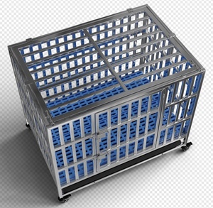 94x62x75cm High Quality square Tube Stainless Steel <strong>Pet</strong> <strong>Cage</strong> <strong>Dog</strong> <strong>Cage</strong> With <strong>Wheels</strong> <strong>Dog</strong> Crate - Product Image 2