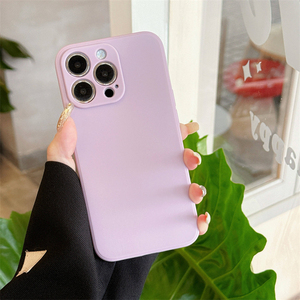 Hot bán xu hướng sản phẩm màu tinh khiết mềm TPU chống sốc Matte cho <span class=keywords><strong>Iphone</strong></span> Bìa 17 Pro Max XS XR 14 15 cộng với 16 Pro trường hợp - Product Image 3