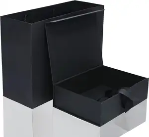 थोक पुनर्चक्रण योग्य लक्जरी कस्टम लोगो मुद्रित कठोर कार्डबोर्ड बॉक्स आभूषण उपहार बॉक्स कागज उपहार पैकेजिंग बॉक्स