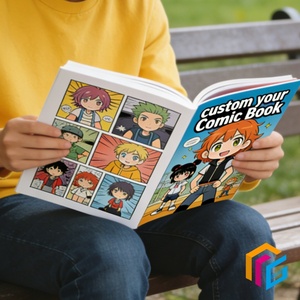 Impression personnalisée <span class=keywords><strong>de</strong></span> livres <span class=keywords><strong>de</strong></span> bandes dessinées vierges pour enfants et adultes, livres d'histoires à couverture souple, livres d'anime et <span class=keywords><strong>de</strong></span> manga - Product Image 5
