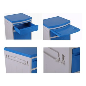 Hospital <b>Bedside</b> <b>Table</b> Steel Top Durable Storage Cabinet For Bedroom Use - Product Image 4