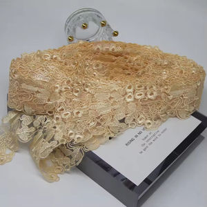 Золотая кружевная отделка Премиум Кружева Венеция Золотая кружевная отделка 5 см Высококачественная Роскошная золотая кружевная отделка Французская ткань кружевная ткань - Product Image 5