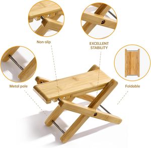 ม้านั่งแบบเป็นขั้นที่ทำจากไม้ไผ่เหมาะสำหรับเด็กเก้าอี้มีที่วางเท้าสำหรับเล่น<span class=keywords><strong>กี</strong></span>ตา<span class=keywords><strong>ร์</strong></span>ในบ้าน<span class=keywords><strong>เก้าอี้</strong></span>สตูลสตูลไม้ประหยัดพื้นที่ - Product Image 6