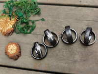 Cincin Kawin Tantalum 99,9% Murni dengan Desain Brushed untuk Pria