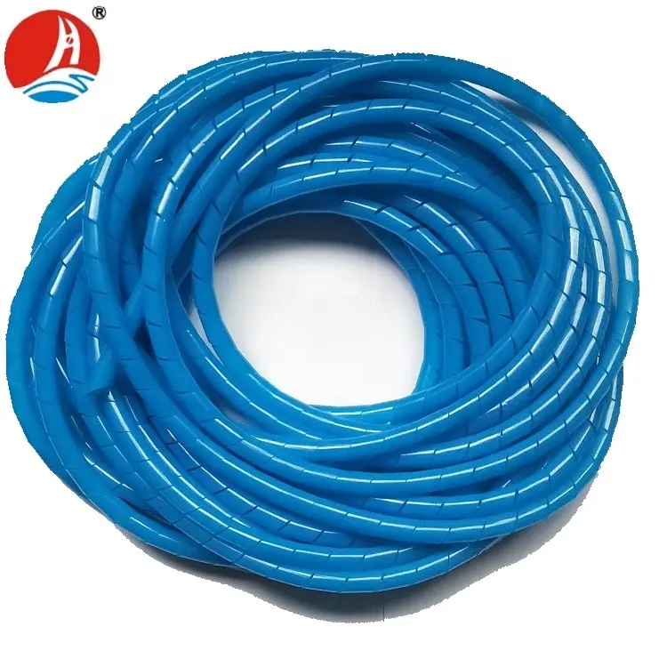 Cable de envoltura espiral negro para gestión de cables