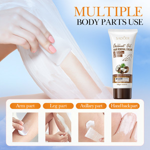 Sadoer ครีมกำจัดขนน้ำมันมะพร้าวบริสุทธิ์ครีมฤดูร้อนสำหรับทำความสะอาดรักแร้และขา - Product Image 2