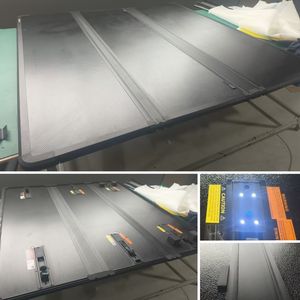 Caja abatible de maletero trasero, cubierta de cama, cubierta de Tonneau triple dura para camioneta 2021 2025 Ford <span class=keywords><strong>F150</strong></span> Xl <span class=keywords><strong>Super</strong></span> <span class=keywords><strong>Cab</strong></span> 5,5 6,6 - Product Image 5