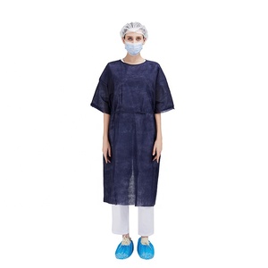 <span class=keywords><strong>Blouse</strong></span> d'hôpital <span class=keywords><strong>jetable</strong></span> de robe de patient d'économie chemisier d'examen - Product Image 1