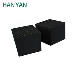 Vendita calda miglior prezzo HANYAN 100x100x100mm CTC70 % fabbrica di carbone attivo a nido d'ape per il trattamento VOCs
