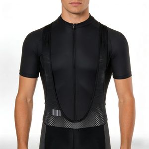 Ensemble de maillot de cyclisme professionnel grande taille à séchage rapide et short à bretelles léger avec rembourrage absorbant les chocs et extensible dans quatre directions - Product Image 5