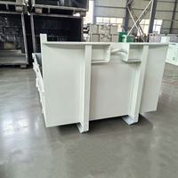 Bacs de collecte empilables et emboîtables robustes pour benne à déchets industrielle en acier sur mesure