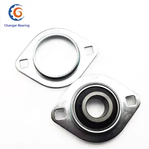 Bearing Pillow Block PFL203 PFL204 PFL205 PFL206 PFL Bearing Housing Press Steel Oval 2 Bolt Pillow Block Bearing Housing Unit Double Bearing Housing