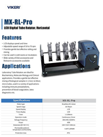 Rotateur de tubes numériques à écran LCD pour laboratoire MX-RL-Pro horizontal 10-70 tr/min pour le mélange d'échantillons sanguins