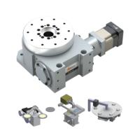 Plateforme rotative creuse robuste à faible jeu, entraînée par servomoteur, avec indexeur à came de haute précision et réducteur de vitesse pour machine CNC