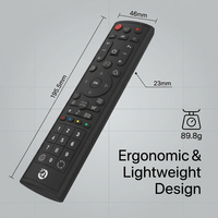 Control remoto IR universal para HDTV y decodificador STB, reemplazo de controlador, diseño delgado de 195,5 mm, ligero, 89,8 g