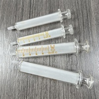 Vente en gros d'applicateur de verre pré-rempli de 5ml 10ml 20ml 30ml 50ml 100ml Balance Luer Lock pour huile de sérum cosmétique