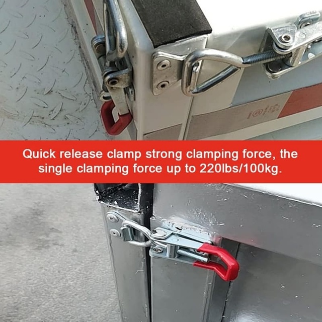 Heavy-Duty Stainless Steel Latch Lock for Trailer | Secure Safety Catch for RV, Caravan & Utility Vehicles